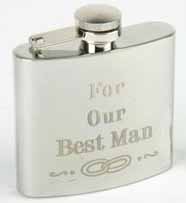 Best Man Hip Flask