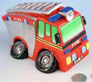 Crazy Fire Engine Money Box