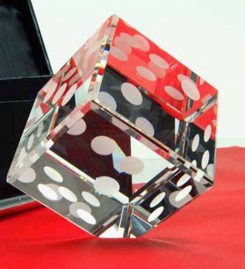Crystal Dice Paperweight