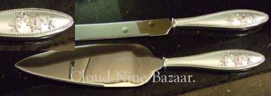Daisy Pattern Cake Knife & Server.
