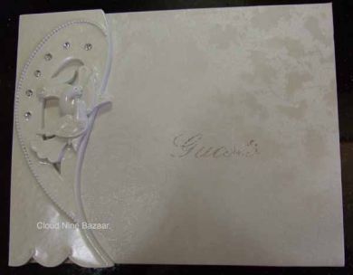 Diamond Dove Guest Book.