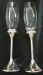Diamante Bezel Champagne Flutes