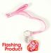 Flashing Hen Party Heart Necklace