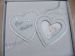 White With Two Interlocking Hearts