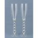 Heart Stem Champagne Glasses