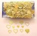 Gold Hologram Metallic Heart Shaped Confetti