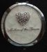 Diamante Heart Compact Mirror