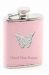 Pink Diamante Butterfly Hip Flask