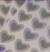 Silver Heart Shimmer Envelope Seals