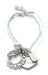 White Cord Charm Baracelet.