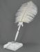 White Feather Plume Pen Set.