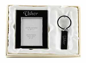 Usher Photo Frame and Keyring Gift Set.
