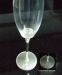 Daisy Pattern Champagne Flutes.